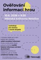 Workshop pro seniory - Ověřování informací hrou 1